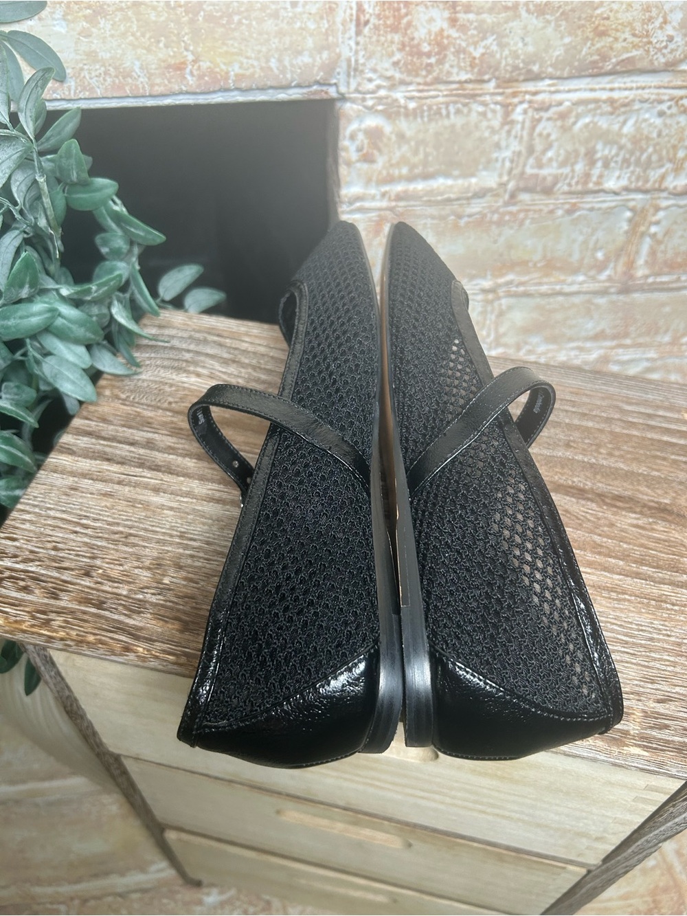 Dolce Vita Rodni Black Woven Mesh Mary Jane Ballet Flats size 8.5 - Picture 6 of 9